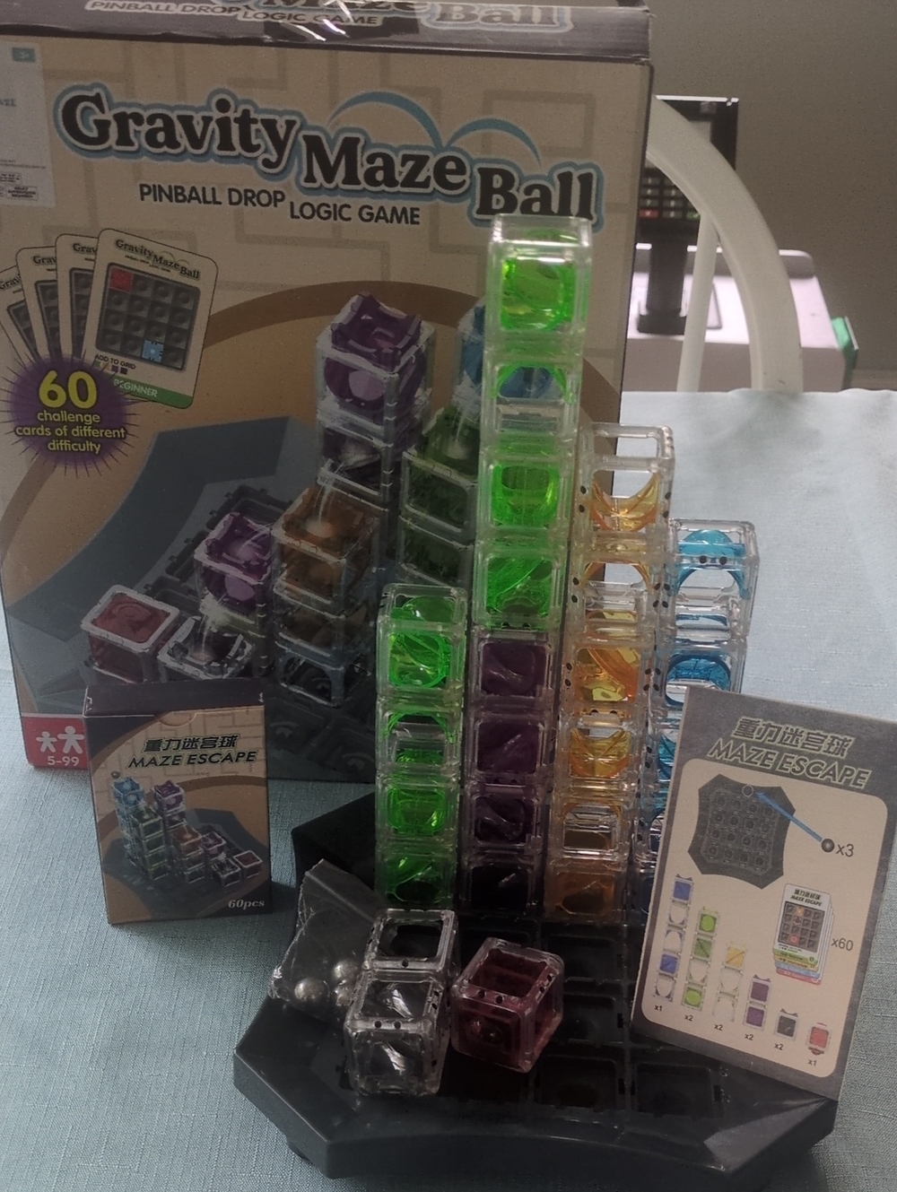 Logic Puzzle - Green, Purple, Blue & Amber